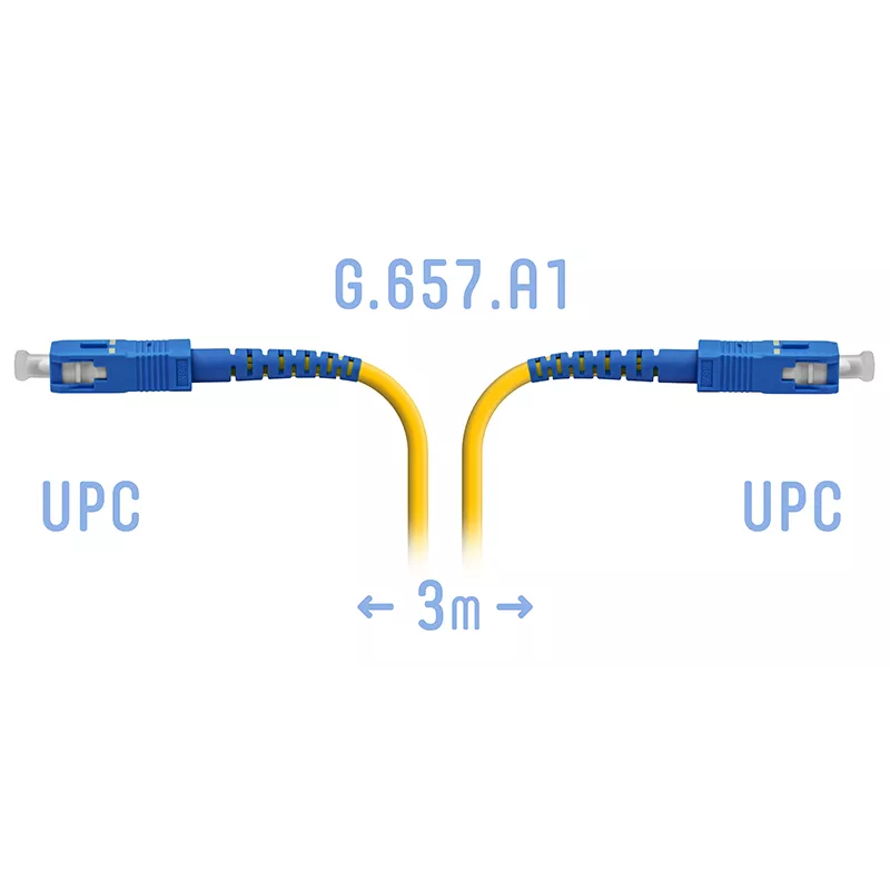 Патчкорд оптический SNR-PC-SC/UPC-A - 3 метра